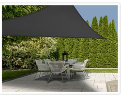 Schaduwdoek - driehoek - grijs - 3 x 3 x 3 meter - Zonwering
