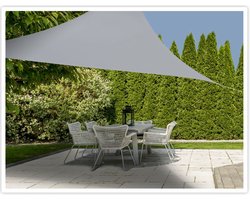 Schaduwdoek - driehoek - grijs - 3,6 x 3,6 x 3,6 meter - Zonnedoek - Zonwering