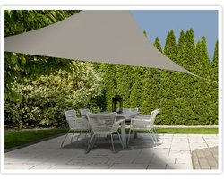 Schaduwdoek - driehoek - zandkleur - 3 x 3 x 3 meter - Zonwering
