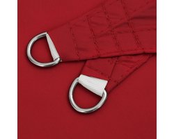 Schaduwdoek Driehoek - Zonnescherm 5 x 6 x 6 m - Waterdicht Oxford Doek - UV-bestendig - Rood