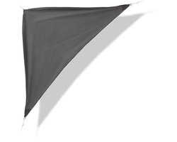Schaduwdoek, grijs, 3,6 x 3,6 x 3,6m, zonnescherm, zonnedoek