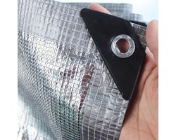 Schaduwdoek Heavy Duty - Reflecterend Doek - Zonwering Tuin - 99% UV Blokkerend - Diverse Maten - Zilver
