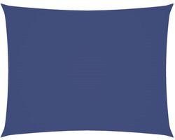 Schaduwdoek Rechthoek - 2.5 x 4 m - Blauw - Waterdicht Oxford Doek - UV-bestendig - Zonnezeil incl. Touwen
