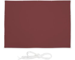 schaduwdoek rechthoek - 4,5 x 5,5 m - uv-bestendig - waterafstotend - camping & terras - rood