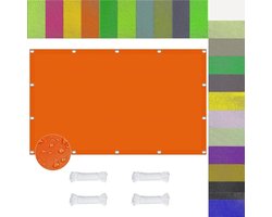 Schaduwdoek Rechthoekig - Zonnezeil Luifel - Buitenbescherming Tuin - Waterdicht UV-Bestendig - 2x3 Meter - Oranje