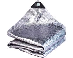 Schaduwdoek - Reflecterend Net - Zonwering Creëren - Aluminium Folie - 3x4 Meter - Zilver