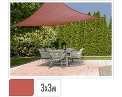 Schaduwdoek Vierkant 3 X 3 Meter - Terra