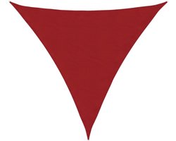 Schaduwdoek Waterafstotend - Driehoek 4,5 x 4,5 x 4,5 m - Rood - Oxford Stof met PU-coating - UV-bestendig & Schimmelvrij Zonnedoek - Inclusief Touwen