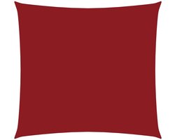 Schaduwdoek Waterdicht - 3,6 x 3,6 m - Rood - Oxford Stof met PU-coating - UV-bestendig & Schimmelvrij Zonnedoek - Vierkant Schaduwzeil - Inclusief Touwen
