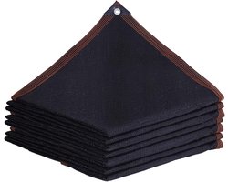 Schaduwdoek - Zonneschermzeil - Buitenruimte Koelen - 95% UV-bescherming - 3x5 meter - Zwart