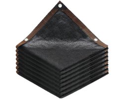 Schaduwdoeken rechthoekig - Schaduwdoek 2 x 3 m - Tuinschaduwdoek - UV-Bescherming - 80-90% zonwerend en waterdicht gaas - Zonwering voor kasplanten - Zwart