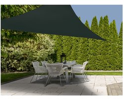 Schaduwdoek/zonnescherm driehoek - donkergrijs - 3,6 x 3,6 x 3,6 meter - Schaduwdoeken - Zonnezeil - Zonnedoek - Zonwering