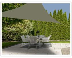 Schaduwdoek/zonnescherm driehoek - groen - 3 x 3 x 3 meter - Terras/tuin zonwering