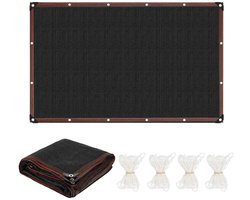 Schaduwnet 300x500 cm ademend-schaduw doek HDPE UV-bestendig voor pergola-tuin zon bescherming