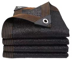 Schaduwnet - 4 x 5 m - verdikt, intrekbaar - zonwering - geïsoleerd schaduwnet - Geschikt voor planten, prieeloverkappingen, terrassen, schuttingen, achtertuinen en kassen - Zwart