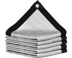 Schaduwnet Auto - Zonnedoek Balkon - Auto Beschermen - 80% Zonnefiltering - 3x3 m - Zilver