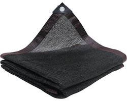 Schaduwnet - Schaduwdoek voor buiten - Gaasdoek met oogjes - 2x2 m - Gaas voor plantenbescherming - Rechthoekig - Stevig en ademend gaasdoek - Geschikt voor planten, kassen, pergola's, achtertuinen en terrassen - Zwart