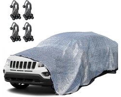 Schaduwnet - Zonnedoek - Auto Koelen - 75% UV blokkering - 4x3 meter - Zilver