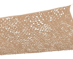 Schaduwnet - Zonwerend camouflage schaduwnet - Rechthoekig schaduwdoek - Camouflageontwerp - Camouflagenet - 2×3m - Zandgeel