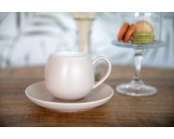 Schäfer koffieset – 6 Kopjes met 6 schoteltjes – 220 ml taupe
