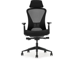 Schaffenburg ergonomische bureaustoel NEN600. Getest en gecertificeerd volgens de NEN-EN 1335-1:20 norm. Kleur zwart. 3 jaar garantie!!