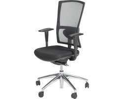 Schaffenburg serie 300 NEN ergonomische bureaustoel met aluminium voetkruis en mesh rugleuning en 5 jaar volledige garantie op alle bewegende delen