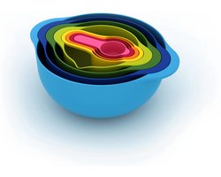 Schalenset met Maatbekers - 8-delig - Multifunctioneel - Joseph Joseph | Duo