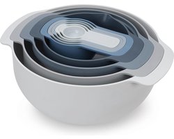 Schalenset met Maatlepels, Blauw, 9-delig - Joseph Joseph | Editions