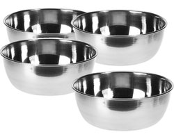 Schalenset RVS 11x4cm set a 4 stuks