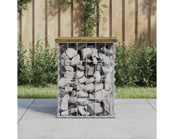 Schanskorf Tuinbank - Zitbank Buiten - Ontspannen in de tuin - Gevuld met stenen