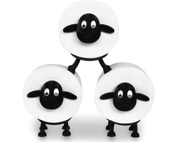 Schapen toilet rol houder set van 3