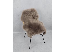 Schapenvacht Texels – Woondecoratie – Exclusieve collectie – Taupe, Bruin, Roze– 100% echt natuurlijke wollen vacht – 100x60 cm