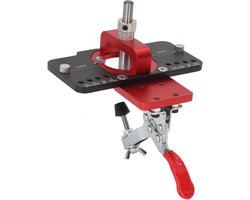 Scharnier Boormal - Gereedschap Mal - Kast Deuren Plaatsen - Verstelbare Diepte - 35 Mm Boor - Rood