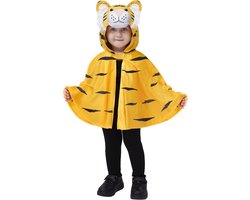 Schattig Baby Tijger Kostuum met Capuchon - Halloween & Carnaval Verkleedcape Uniseks