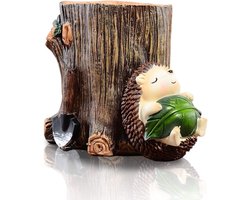Schattige Egel Desk Organizer voor Pennen, Potloden en Tandenborstels - Resin Bureau Accessoire voor Stationery en Studie Decoratie
