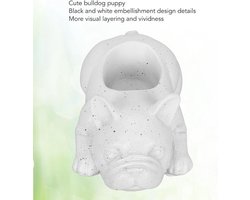 Schattige honden bloempot voor vetplanten en luchtplanten (L) - Duurzaam materiaal en stijlvolle kleuren