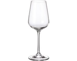 Schattige kleine wijnglazen voor de witte wijn - klassieke glazen Bohemia Kristal - STRIX 250 ml - cadeau set 6 stuks