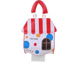 Schattige zakdoekendoos hoes met cartoonmotief - wandmontage, premium leer, ideaal voor slaapkamer, badkamer en kantoor, perfect voor onderweg