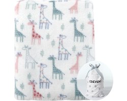 schattige zijdeachtige pluche babydeken voor meisjes jongens peuter pasgeboren wieg wieg wandelwagen cadeau voor alle seizoenen ivoor