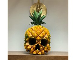 Schedel Standbeeld Opbergdoos Halloween Creatieve Decoraties Woonkamer TV Kast Desktop Decoraties Ghost Festival Hars Ambachten Skelet Beelden van Ananas.
