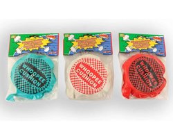 Scheetkussen - Combideal 3 stuks - Blauw, Wit, Rood - Scheetzak - Whoopee Cushion - 16cm
