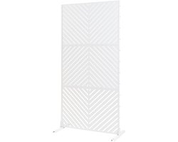 Scheidingswand Kekan wit 200x100x50 cm casa.pro