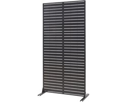 Scheidingswand Trolu zwart 200x100x50 cm casa.pro