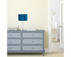 schemerlamp - fluweel - E14 fitting - slaapkamer - woonkamer - blauw