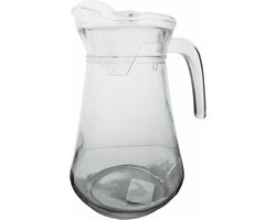 Schenkkan glashelder1,2liter met deksel