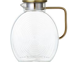 Schenkkan - Glazen Waterkan - Past perfect in koelkastdeur - Multifunctionele Decanteer Karaf - Kan met Deksel - 2500ml