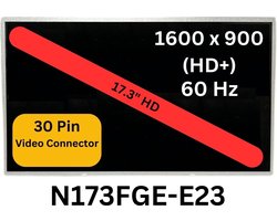 Scherm Laptop Display N173FGE-E23 Rev.C3 17.3"