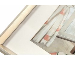 Schilderij DKD Home Decor Badkamers (2 stuks) (40 x 2 x 40 cm)