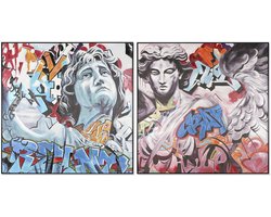 Schilderij Home ESPRIT Modern 150 x 3,5 x 150 cm (2 Stuks)