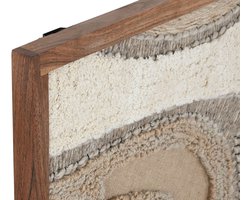 Schilderij Home ESPRIT Wit Natuurlijk Abstract Scandinavisch 60 x 3 x 75 cm (2 Stuks)